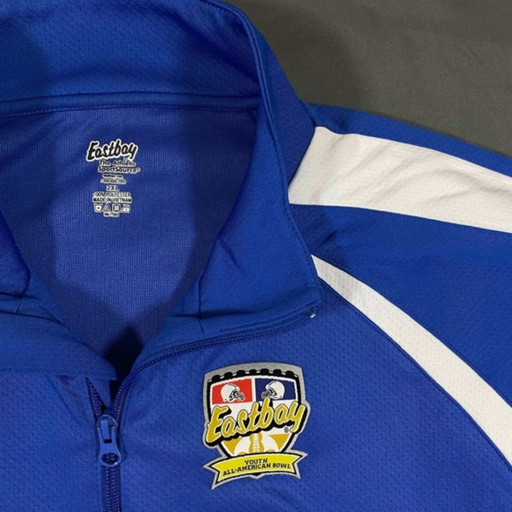 Eastbay Youth All-American Bowl Track‎ Jacket Mens 2XL Blue Full Zip Athletic